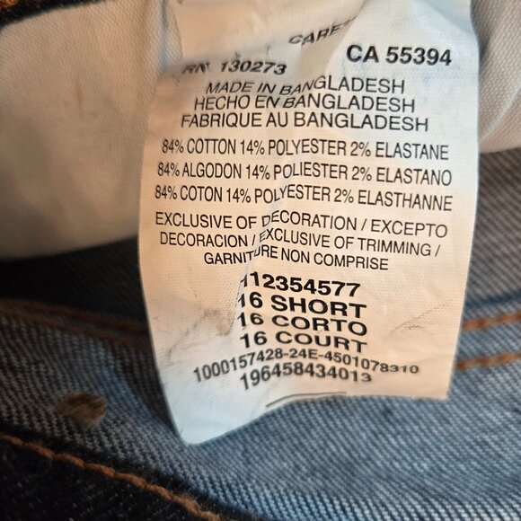 LEE Women's Legendary Mid Rise Skinny Jean Sz 16 Short  Dark Strides - Picture 11 of 12